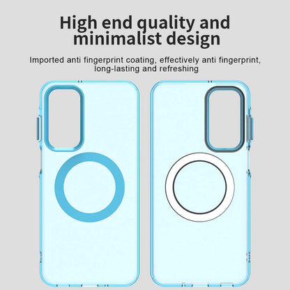 MagSafe-hoesje voor Samsung Galaxy A16 5G A166 / A16 4G A165, Techsuit, CandyCase, Blauw