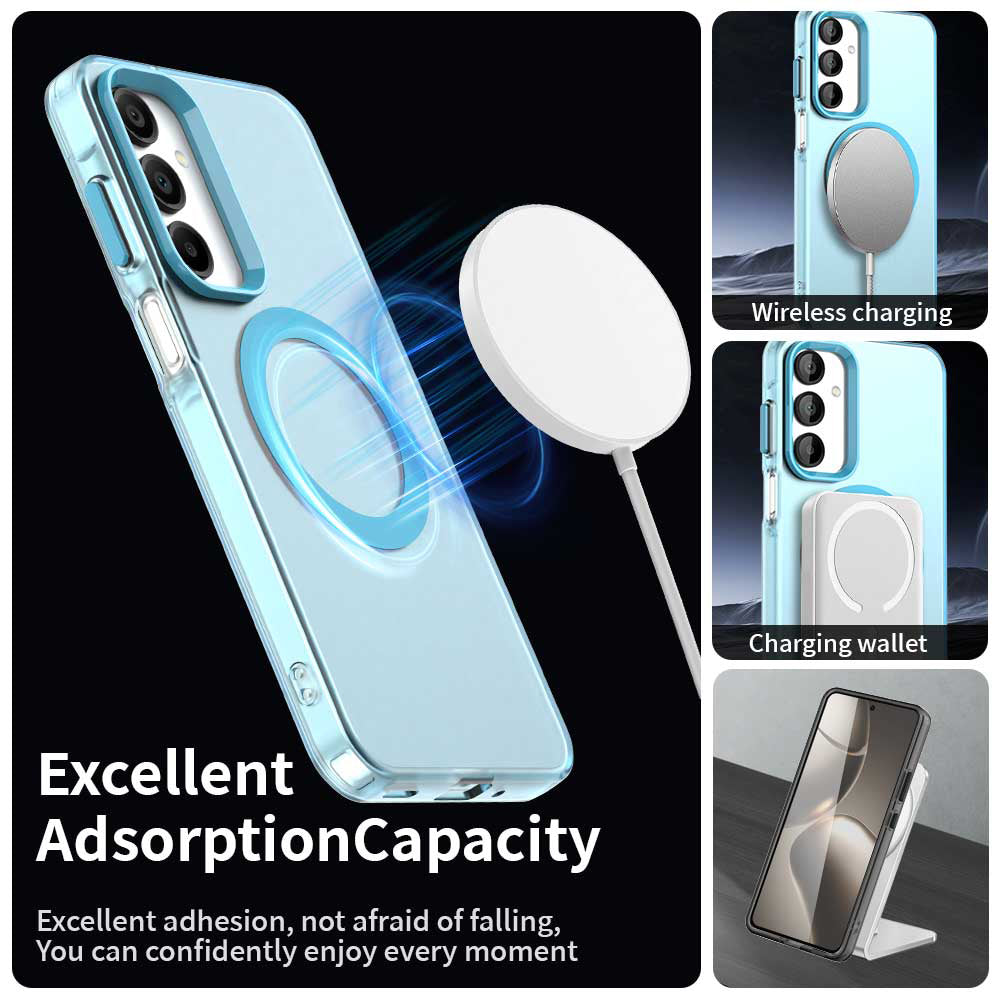 MagSafe-hoesje voor Samsung Galaxy A16 5G A166 / A16 4G A165, Techsuit, CandyCase, Blauw