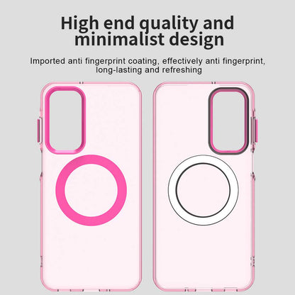 MagSafe-hoesje voor Samsung Galaxy A16 5G A166 / A16 4G A165, Techsuit, CandyCase, Roze