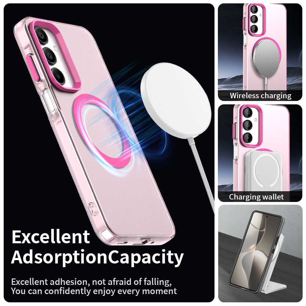 MagSafe-hoesje voor Samsung Galaxy A16 5G A166 / A16 4G A165, Techsuit, CandyCase, Roze