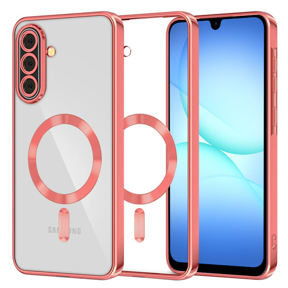 MagSafe-hoesje voor Samsung Galaxy A17 4G / A17 5G, Techsuit, Luxury Crystal, Rood