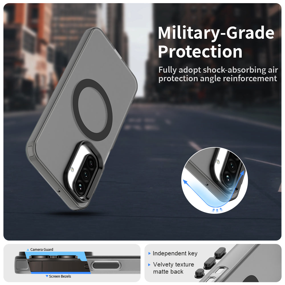 MagSafe-hoesje voor Samsung Galaxy A17 5G, Techsuit, CandyCase, Zwart