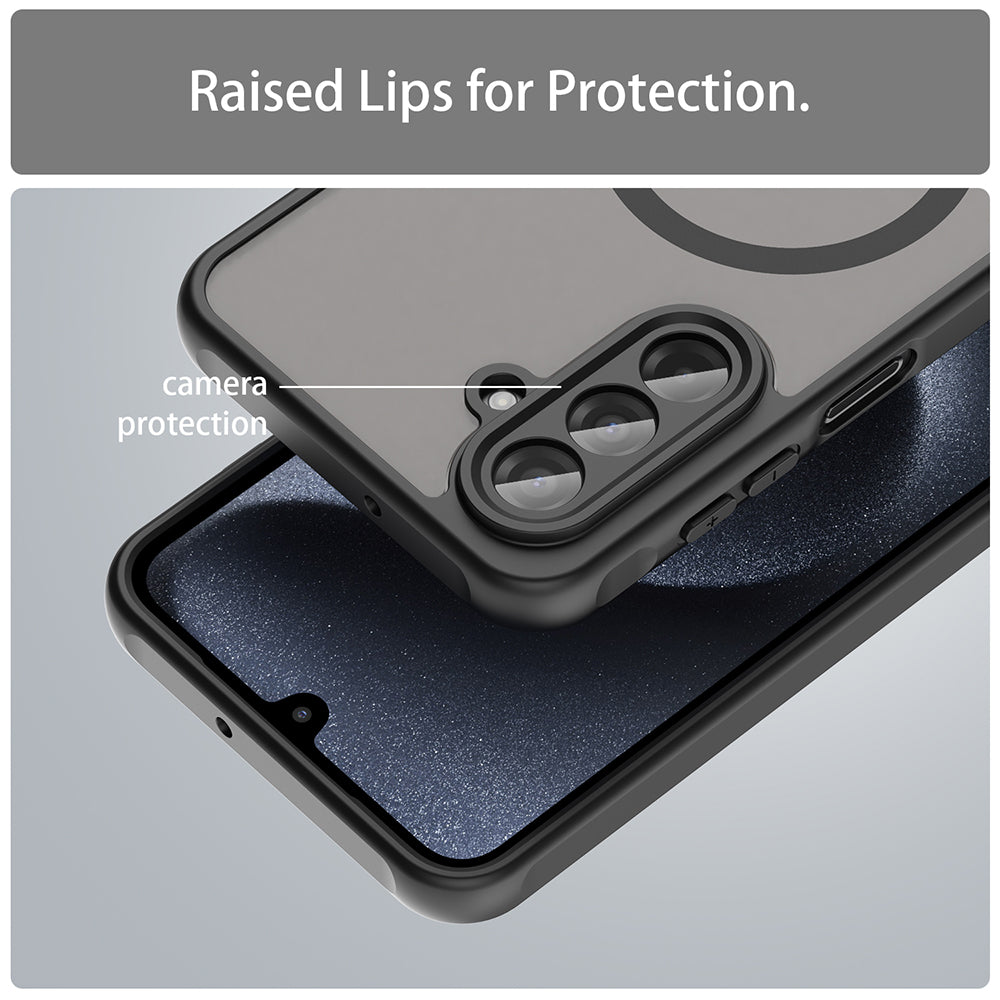 MagSafe Case for Samsung Galaxy A17 5G, Techsuit, HaloFrost II, Black