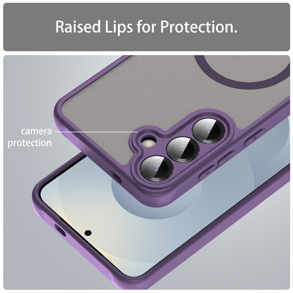 MagSafe-hoesje voor Samsung Galaxy A27 5G, Techsuit, HaloFrost II, Paars