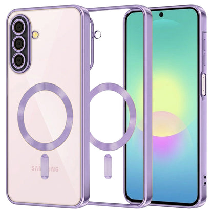 MagSafe-hoesje voor Samsung Galaxy A27 5G, Techsuit, Luxury Crystal, Lichtpaars