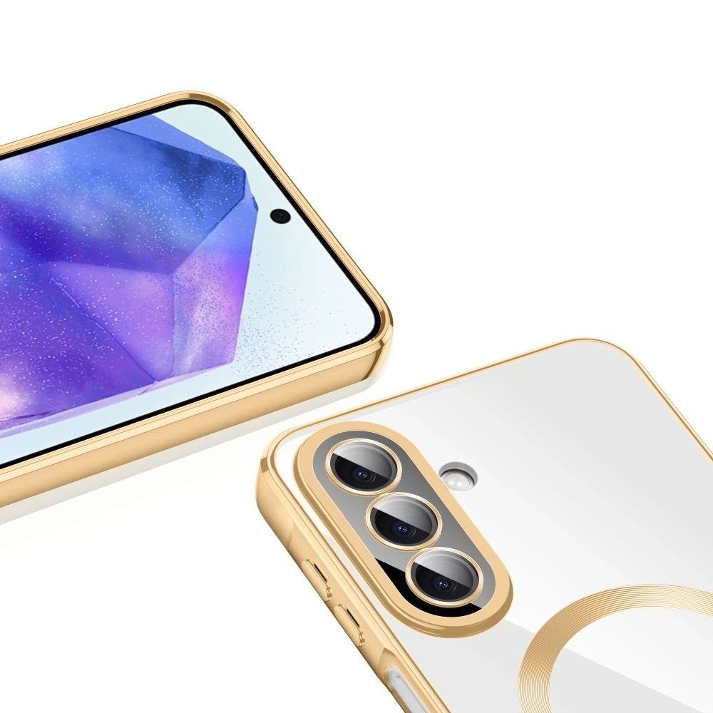 MagSafe-hoes voor Samsung Galaxy A27 5G, Techsuit, Luxury Crystal, Zwart