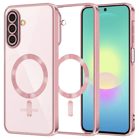 MagSafe-hoesje voor Samsung Galaxy A27 5G, Techsuit, Luxury Crystal, Roze