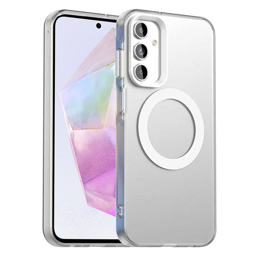 MagSafe-hoesje voor Samsung Galaxy A35 5G A356, Techsuit, CandyCase, Wit