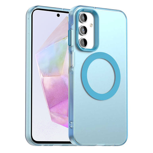 MagSafe-hoesje voor Samsung Galaxy A35 5G A356, Techsuit, CandyCase, Blauw