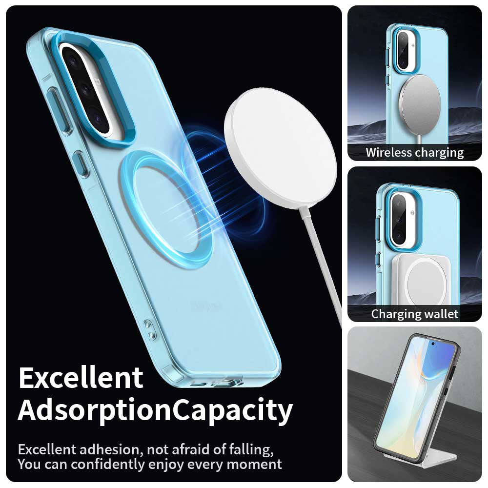 MagSafe-hoesje voor Samsung Galaxy A36 A366, Techsuit, CandyCase, Blauw