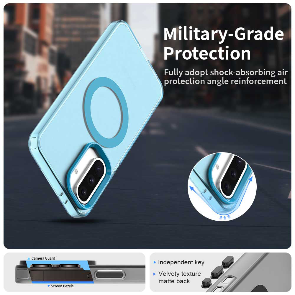 MagSafe-hoesje voor Samsung Galaxy A36 A366, Techsuit, CandyCase, Blauw