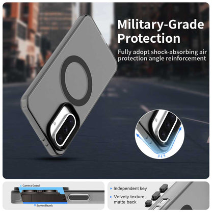 MagSafe-hoesje voor Samsung Galaxy A36 A366, Techsuit, CandyCase, Zwart