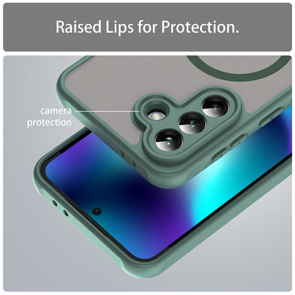 MagSafe hoesje voor Samsung Galaxy A37 5G, Techsuit, HaloFrost II, Groen