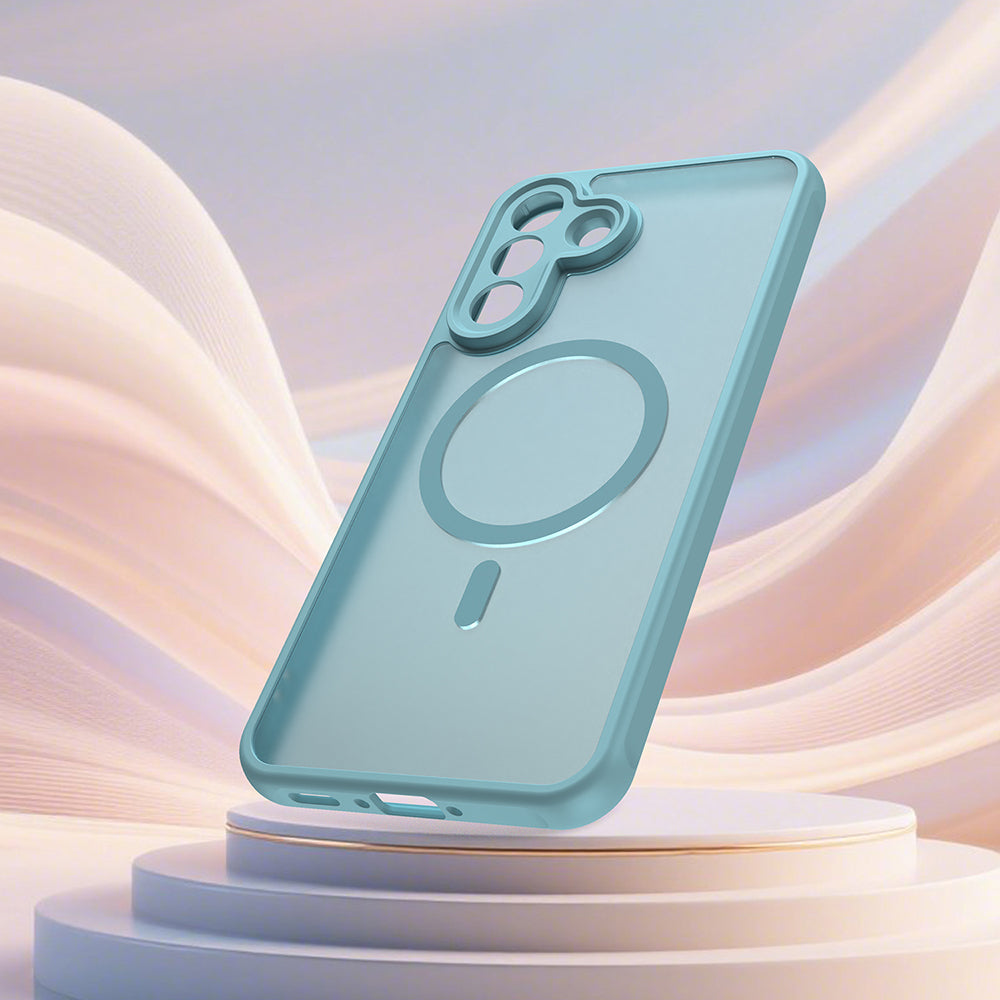 MagSafe hoesje voor Samsung Galaxy A37 5G, Techsuit, HaloFrost II, Lichtgroen