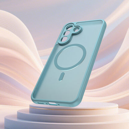 MagSafe hoesje voor Samsung Galaxy A37 5G, Techsuit, HaloFrost II, Lichtgroen