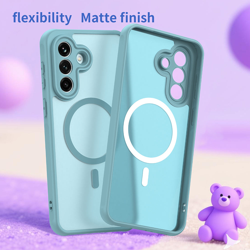 MagSafe hoesje voor Samsung Galaxy A37 5G, Techsuit, HaloFrost II, Lichtgroen