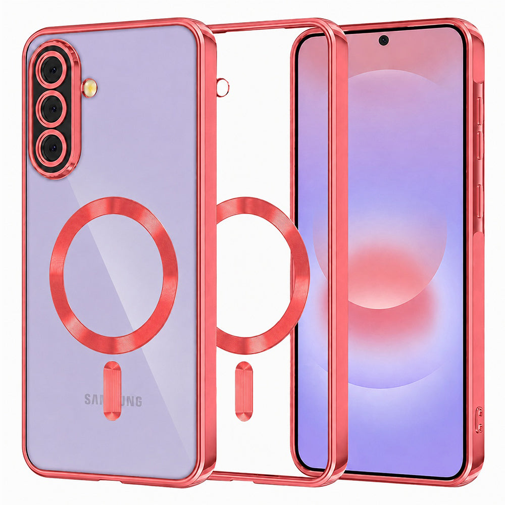 MagSafe-hoesje voor Samsung Galaxy A37 5G, Techsuit, Luxury Crystal, Rood