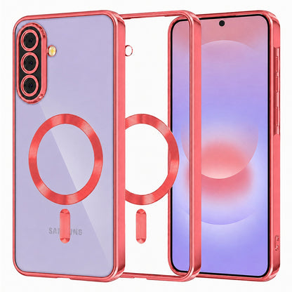 MagSafe-hoesje voor Samsung Galaxy A37 5G, Techsuit, Luxury Crystal, Rood