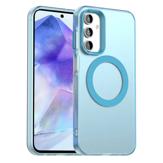 MagSafe-hoesje voor Samsung Galaxy A55 5G A556, Techsuit, CandyCase, Blauw