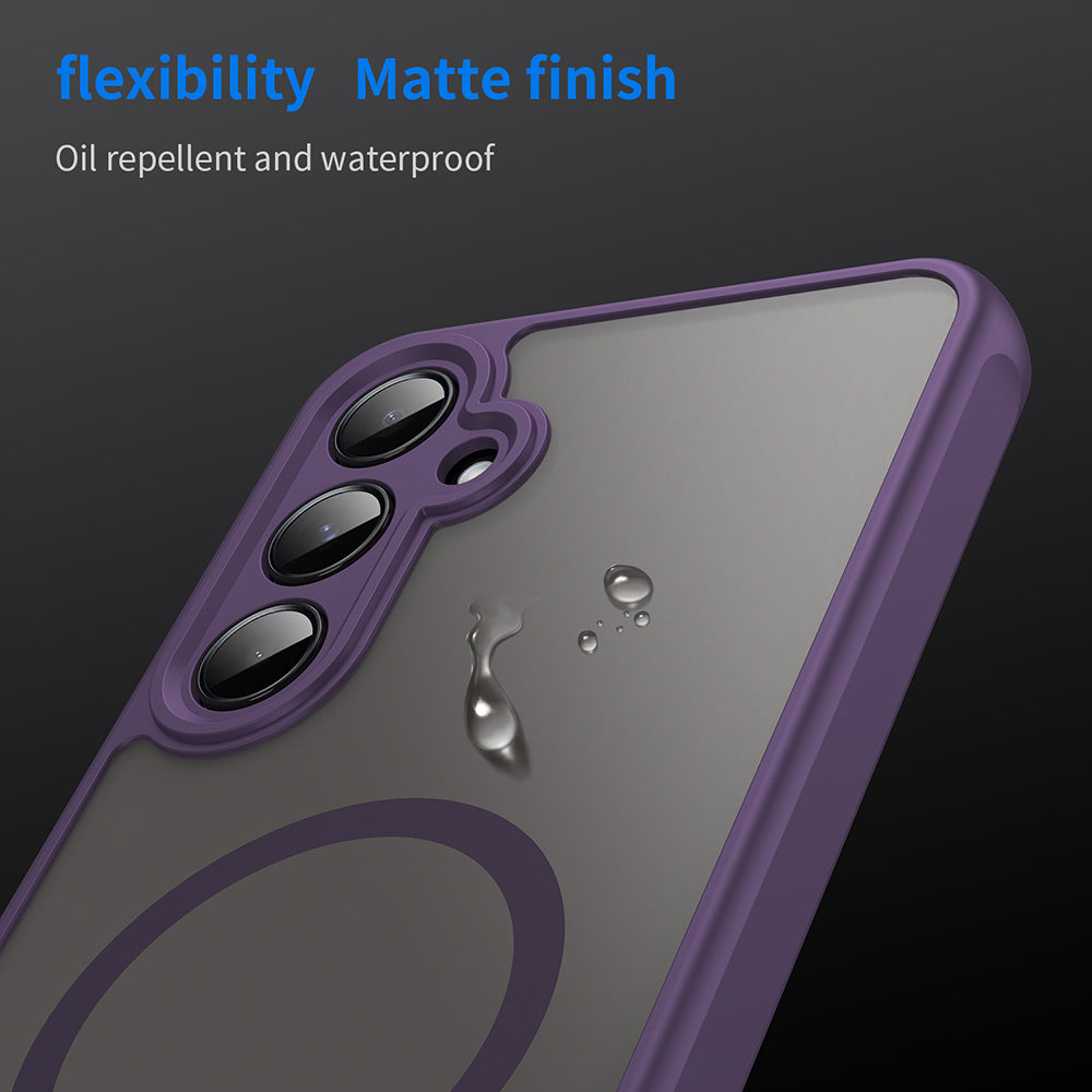 MagSafe Case for Samsung Galaxy A55 5G A556, Techsuit, HaloFrost II, Purple