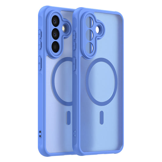 MagSafe Case for Samsung Galaxy A56 A566, Techsuit, HaloFrost II, Blue