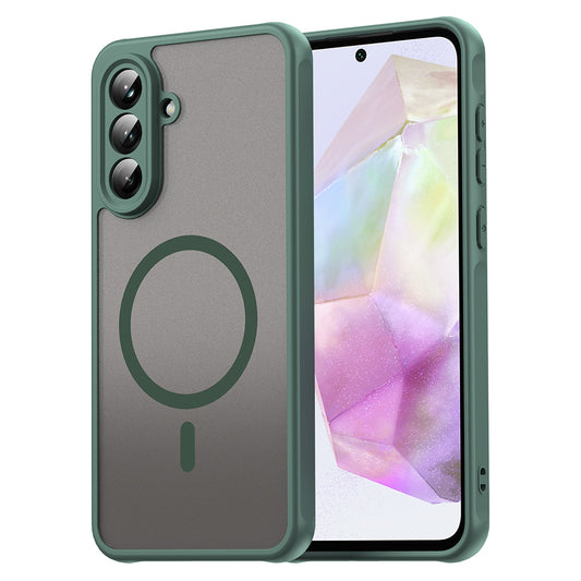 MagSafe-hoes voor Samsung Galaxy A56 A566, Techsuit, HaloFrost II, Groen