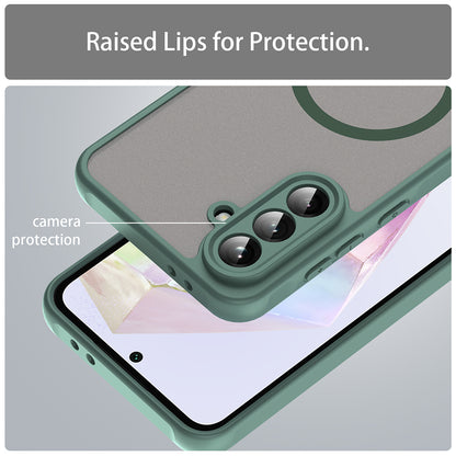 MagSafe-hoes voor Samsung Galaxy A56 A566, Techsuit, HaloFrost II, Groen