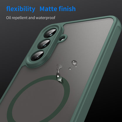 MagSafe-hoes voor Samsung Galaxy A56 A566, Techsuit, HaloFrost II, Groen