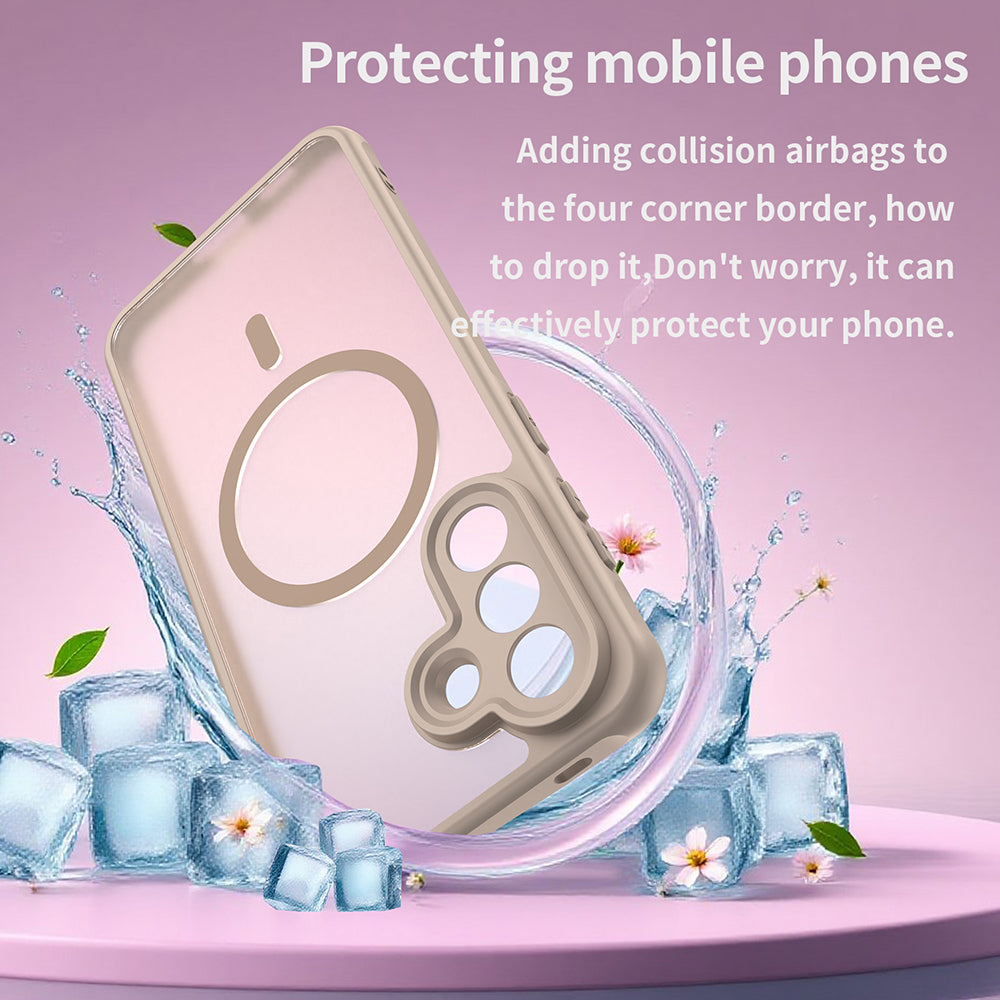 MagSafe Case for Samsung Galaxy A57 5G, Techsuit, HaloFrost II, Gold