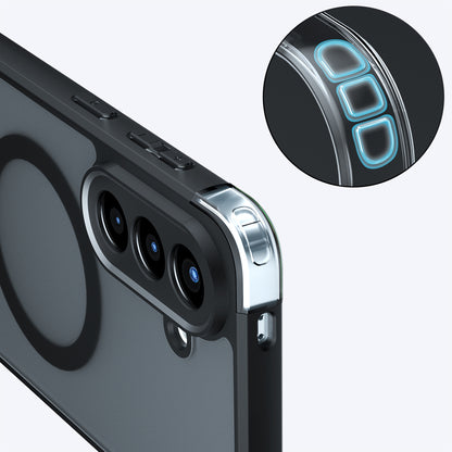 MagSafe hoes voor Samsung Galaxy A57 5G, Techsuit, PureFrost, Satijnzwart