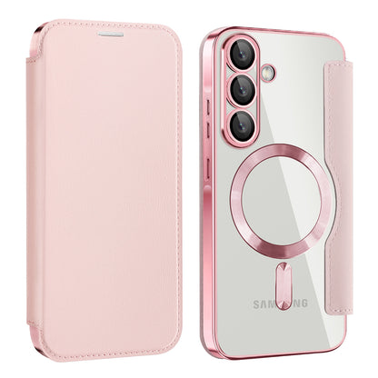 MagSafe Case for Samsung Galaxy A57 5G, Techsuit, SmartMag Book, Pink