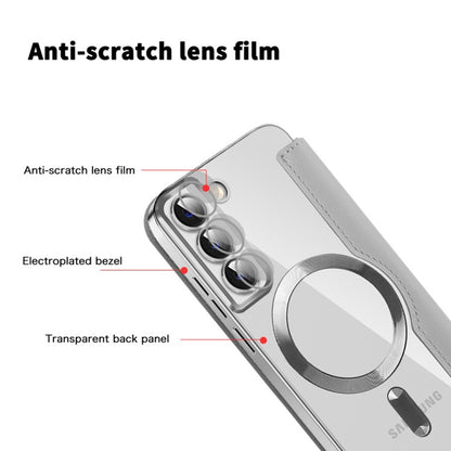 MagSafe-hoes voor Samsung Galaxy S22 5G S901, Techsuit, SmartMag Book, Grijs