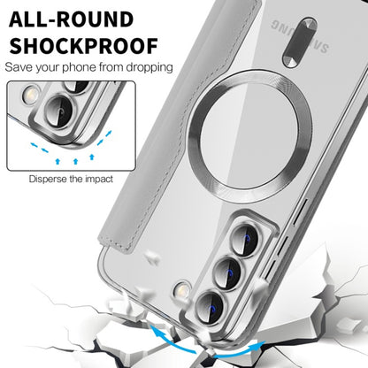MagSafe-hoes voor Samsung Galaxy S22 5G S901, Techsuit, SmartMag Book, Grijs