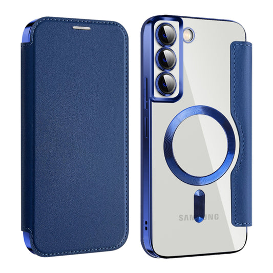 MagSafe-hoes voor Samsung Galaxy S22+ 5G S906, Techsuit, SmartMag Book, Blauw