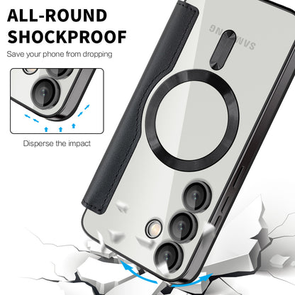 MagSafe-hoes voor Samsung Galaxy S23 FE S711, Techsuit, SmartMag Book, Zwart