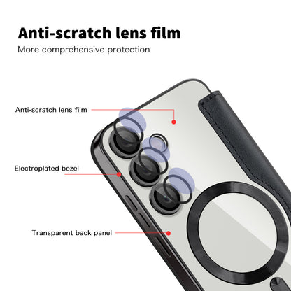 MagSafe-hoes voor Samsung Galaxy S23 FE S711, Techsuit, SmartMag Book, Zwart