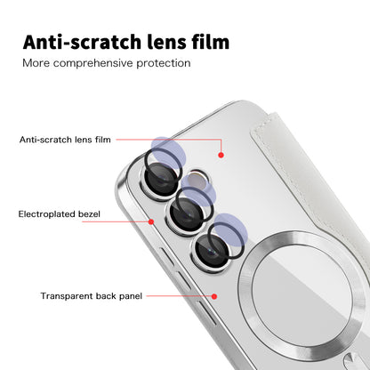 MagSafe-hoes voor Samsung Galaxy S23+ S916, Techsuit, SmartMag Book, Grijs