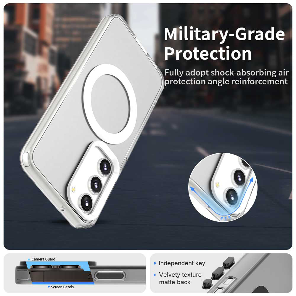MagSafe-hoesje voor Samsung Galaxy S23 S911, Techsuit, CandyCase, Wit