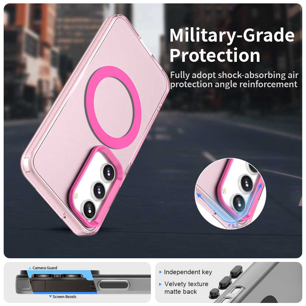 MagSafe-hoes voor Samsung Galaxy S23 S911, Techsuit, CandyCase, Roze