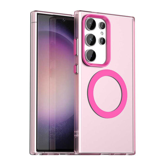 MagSafe-hoesje voor Samsung Galaxy S23 Ultra S918, Techsuit, CandyCase, Roze