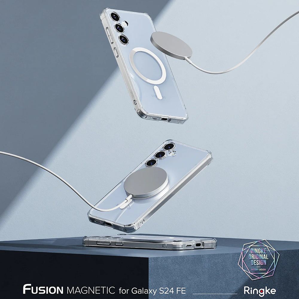 MagSafe-hoes voor Samsung Galaxy S24 FE S721, Ringke, Fusion, Transparant