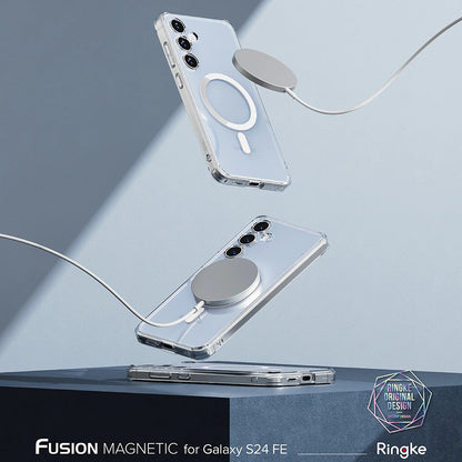 MagSafe-hoes voor Samsung Galaxy S24 FE S721, Ringke, Fusion, Transparant