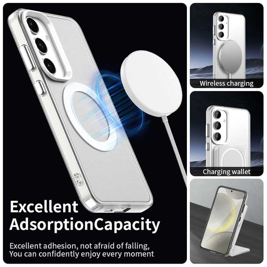 MagSafe Case for Samsung Galaxy S24 FE S721, Techsuit, CandyCase, White