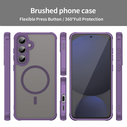 MagSafe-hoes voor Samsung Galaxy S24 FE S721, Techsuit, HaloFrost II, Paars