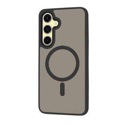 MagSafe Case for Samsung Galaxy S24 FE S721, Techsuit, HaloFrost, Black