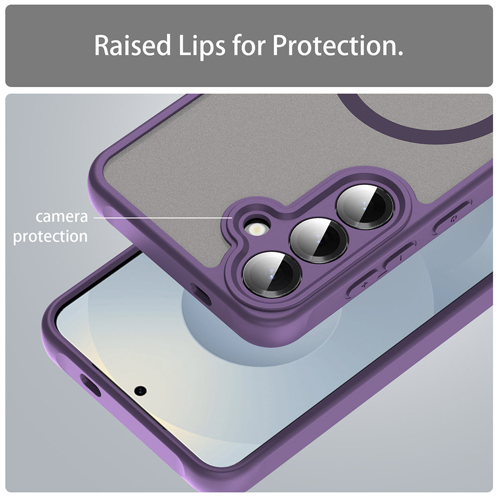 MagSafe-hoes voor Samsung Galaxy S24+ S926, Techsuit, HaloFrost II, Paars