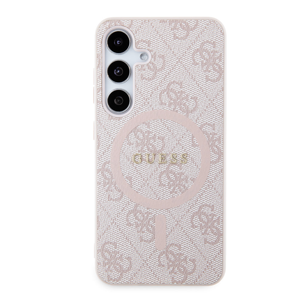 MagSafe hoesje voor Samsung Galaxy S24 S921, Guess, 4G Collection, Roze