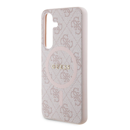 MagSafe hoesje voor Samsung Galaxy S24 S921, Guess, 4G Collection, Roze