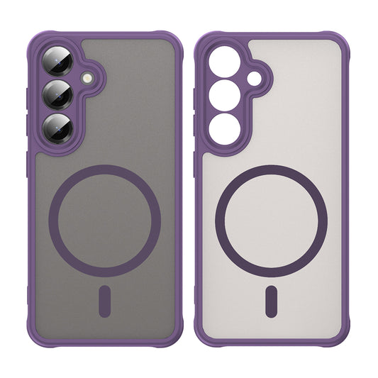 MagSafe-hoesje voor Samsung Galaxy S24 S921, Techsuit, HaloFrost II, Paars