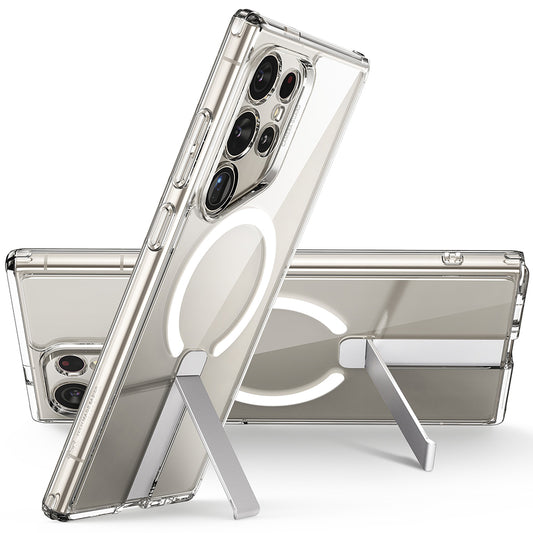 MagSafe hoes voor Samsung Galaxy S24 Ultra S928, ESR, Boost Flickstand, Transparant